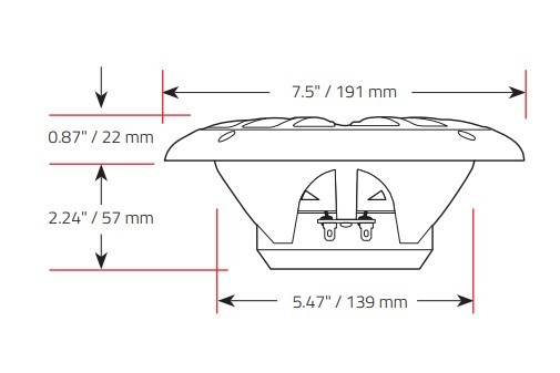 Морская акустика BOSS MR6W