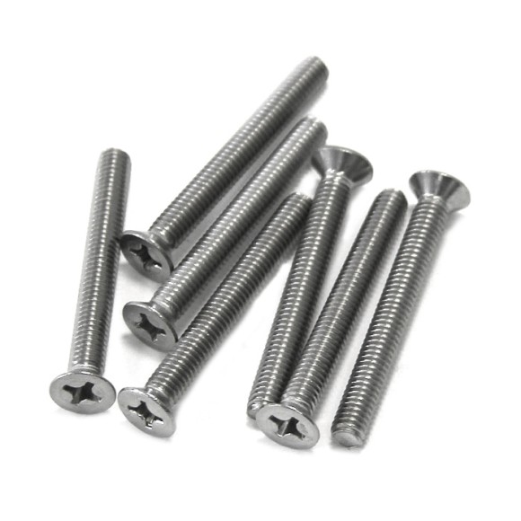 Винт потайной головкой DIN 965 M6x50 A2 100шт