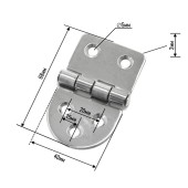 Петля неразъемная 68х40х2мм SUNFINE