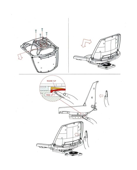Основание Titan съемное, вращающееся для сидений Основание Titan съемное, вращающееся для сидений