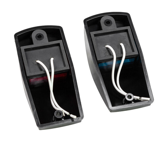 Огни ходовые, черный корпус, комплект