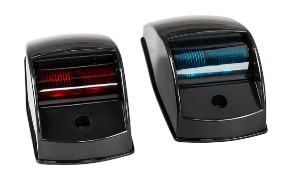 Огни ходовые, черный корпус, комплект