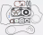 Полный комплект прокладок POLARIS 800 AXIS 2018-2020 (SM-09506F-2) (KINETIX)