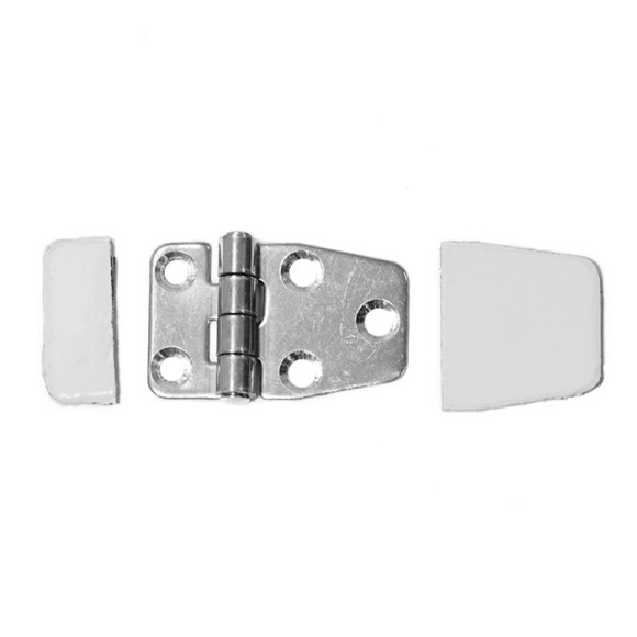 Петля неразъемная SUNFINE с накладкой 59x40x2 мм, асимметричная