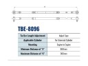 Тяга рулевая для соединения 2 моторов TBE-8096 (800-966 мм), Sea First