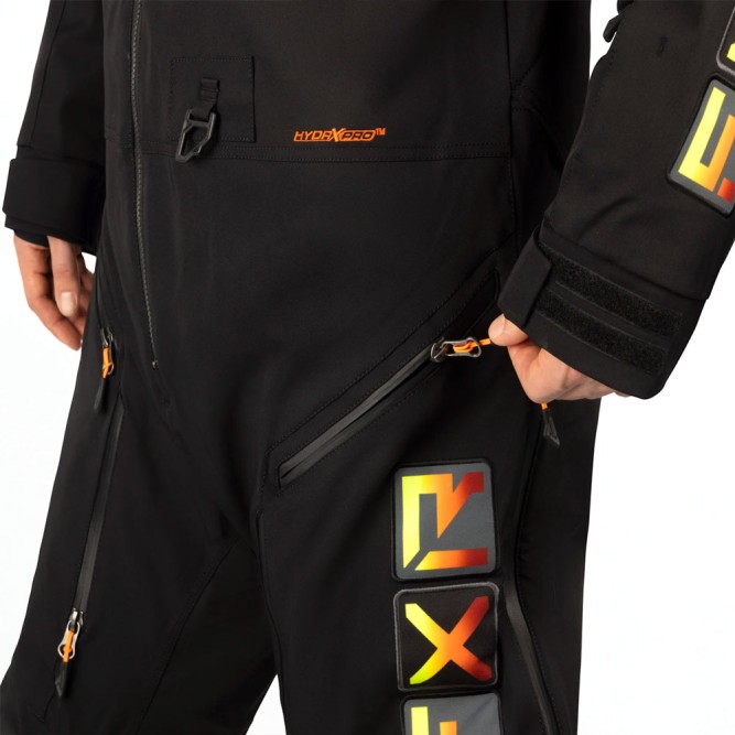 Комбинезон FXR Maverick без утеплителя Black/Inferno SX PRO, M