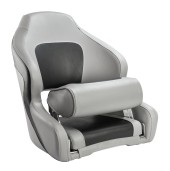 Кресло с болстером Delux Sport Flip Up, обивка угольный/серый винил Кресло с болстером Delux Sport Flip Up, обивка угольный/серый винил