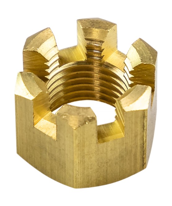 Гайка корончатая на гребной вал Suzuki DT9.9-15/DF8A-20A, OMAX