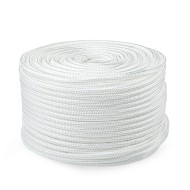 Трос якорный, швартовый, для кранца Skipper плетеный, 14мм, нейлон 100м, белый Трос якорный, швартовый, для кранца Skipper плетеный, 14мм, нейлон 100м, белый
