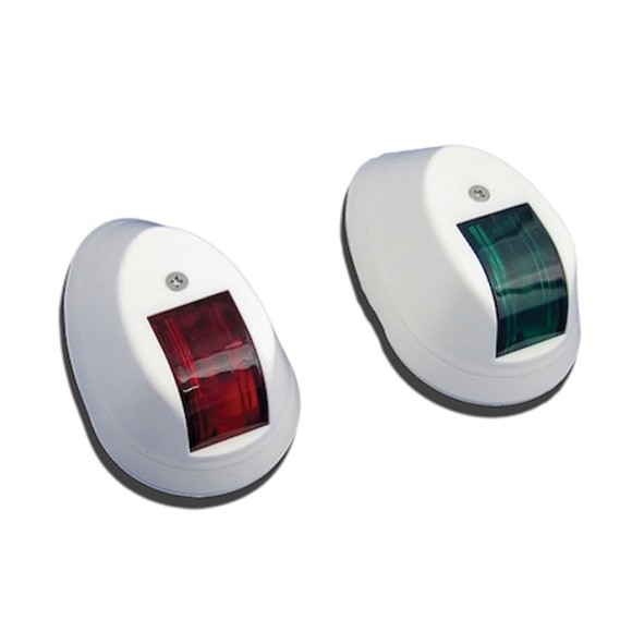Огни бортовые 55х90 мм, белый корпус Огни бортовые 55х90 мм, белый корпус