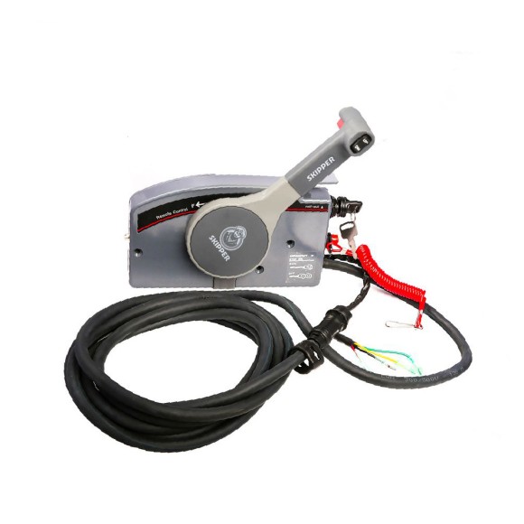 Пульт ДУ Skipper для Yamaha 703, с кнопкой гидроподъема, фишка на 10  пинов, толкает газ