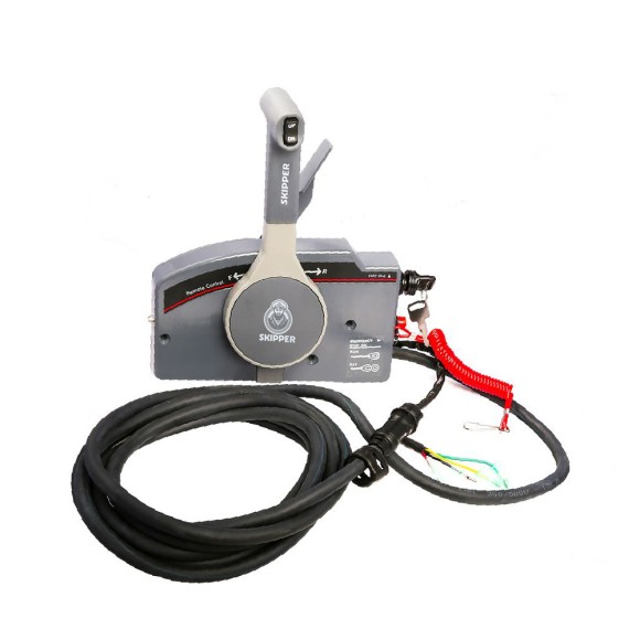 Пульт ДУ Skipper для Yamaha 703, с кнопкой гидроподъема, фишка на 10  пинов, толкает газ