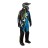 Комбинезон FXR CX без утеплителя Black/Blue/Hi Vis, XS