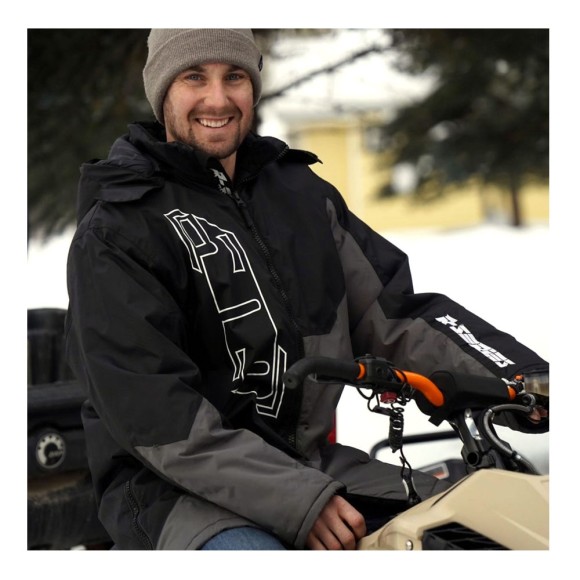 Пальто 509 R-Series с утеплителем Black Gray, SM - MD