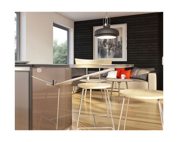 Кронштейн телескопический Rakego 549 мм, алюминий AA6061, ROCA