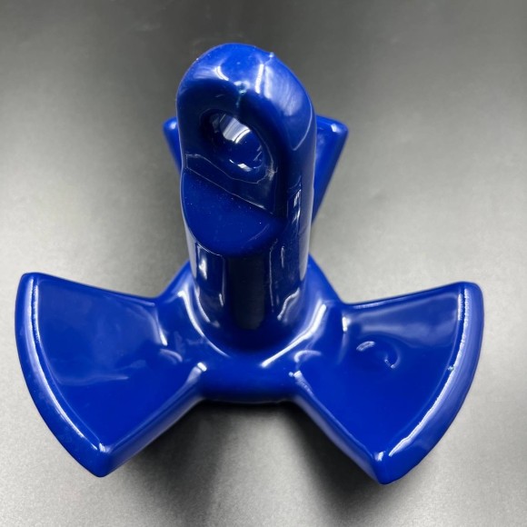 Якорь речной 3-х лепестковый (Синий) с ПВХ покрытием 3.6кг (Allshine)