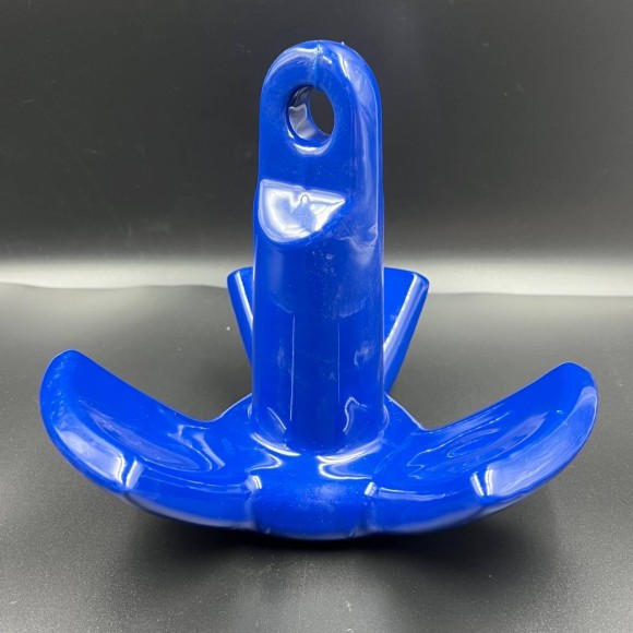 Якорь речной 3-х лепестковый (Синий) с ПВХ покрытием 3.6кг (Allshine)