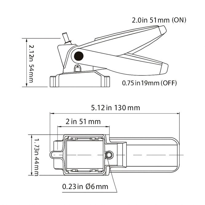 Переключатель автоматический поплавковый SeaFlo, 12V/24V
