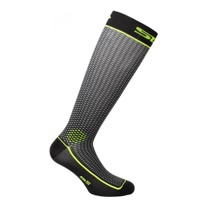 Носки SIXS LONG2 Black Carbon/Yelow, 44/47