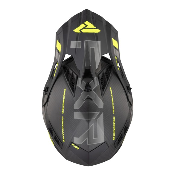 Шлем FXR Helium Carbon w / Auto buckle Hi Vis/Charcoal, L