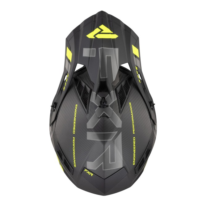 Шлем FXR Helium Carbon w / Auto buckle Hi Vis/Charcoal, L