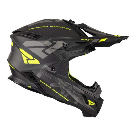 Шлем FXR Helium Carbon w / Auto buckle Hi Vis/Charcoal, L