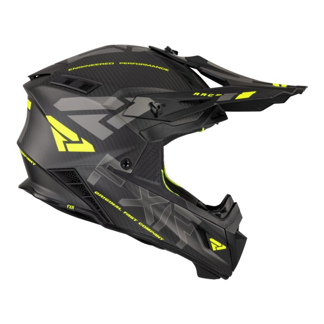 Шлем FXR Helium Carbon w / Auto buckle Hi Vis/Charcoal, L