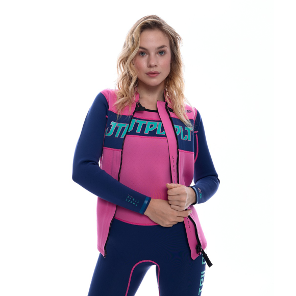Комплект гидрокостюм и гидрокуртка JetPilot RX navy/pink, 2XL
