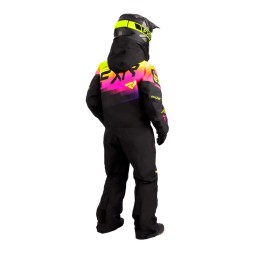 Детский комбинезон FXR Boost с утеплителем Black/Neon Fusion, 4