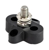 Клемма-штифт одинарная, M8, черная Клемма-штифт одинарная, M8, черная