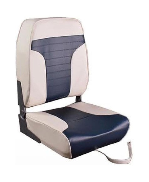 Кресло мягкое складное Marine Rocket, обивка винил, цвет серый/синий Кресло мягкое складное Marine Rocket, обивка винил, цвет серый/синий