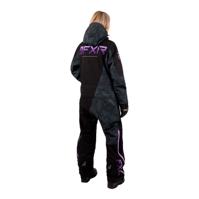 Комбинезон FXR Ranger Instinct без утеплителя Black Camo/Lilac Fade, 4