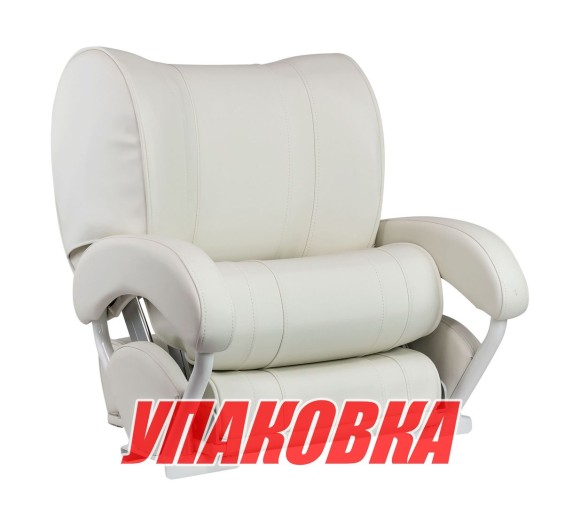 Кресло с перекидной спинкой и болстером, обивка винил, цвет белый (упаковка из 4 шт.) Кресло с перекидной спинкой и болстером, обивка винил, цвет белый (упаковка из 4 шт.)