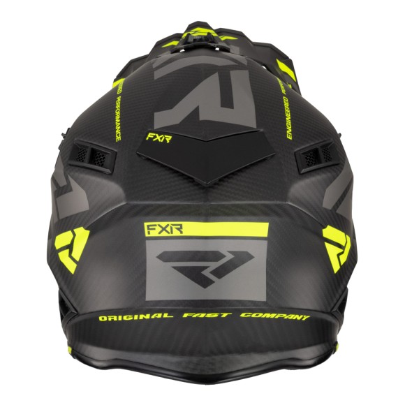 Шлем FXR Helium Carbon w / Auto buckle Hi Vis/Charcoal, 2XL Шлем FXR Helium Carbon w / Auto buckle Hi Vis/Charcoal, 2XL