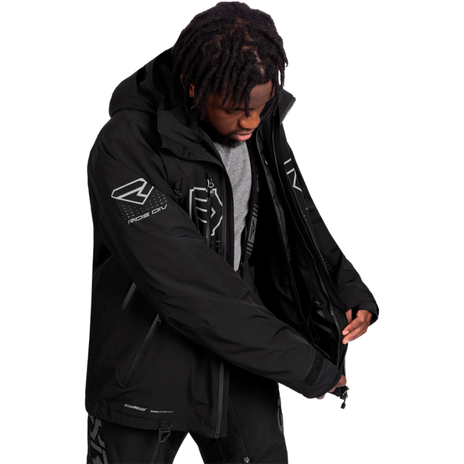Куртка FXR Helium Pro 3-in-1 с утеплителем Black/Grey, M