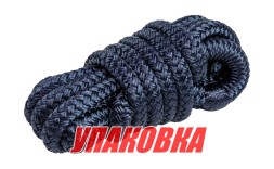 Веревка из полиэстера с огонами для крепления кранца, d6 мм, L1,5 м, цвет синий (упаковка из 12 шт.)