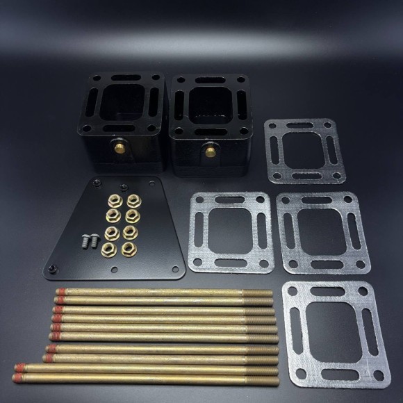 Комплект проставки выхлопного коллектора 3" (76 мм) (Quicksilver)