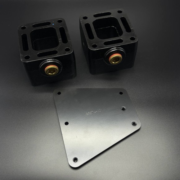 Комплект проставки выхлопного коллектора 3" (76 мм) (Quicksilver)