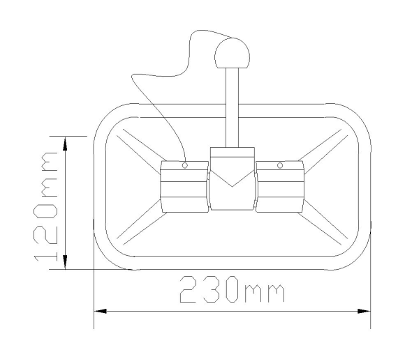 Уключина в сборе тип a, черная, 2 шт