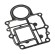 Прокладка под блок двигателя Suzuki DT9.9-15, Omax