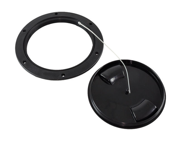 Лючок палубный 6", черный Лючок палубный 6", черный