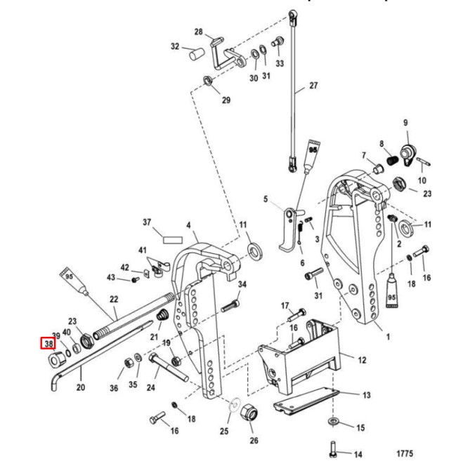 Комплект уплотнений (кольца резиновые) MERCURY 26-60 SEAL KIT (Quicksilver)