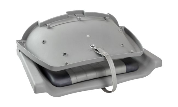 Кресло мягкое складное, серое/серое