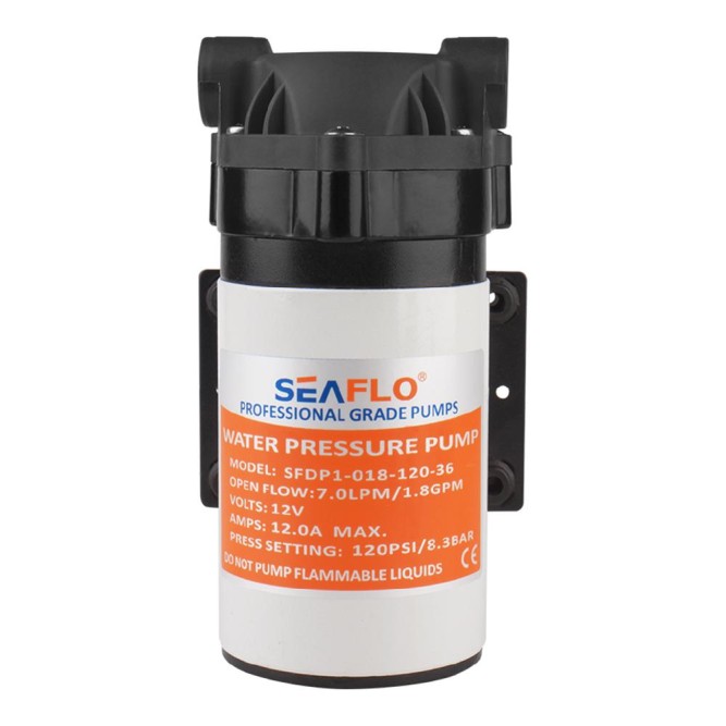 Помпа водоподающая SeaFlo мембранная, 12V 5.5 л/мин, 8.3 BAR