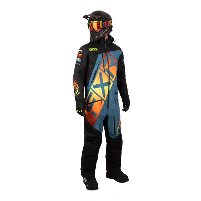 Комбинезон FXR CX без утеплителя Black/Steel/Inferno, 2XL