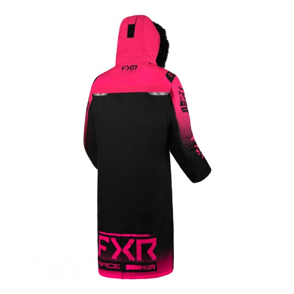 Пальто FXR Warm-Up с утеплителем Black/Fuchsia, XL