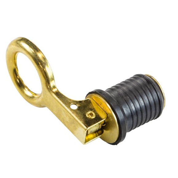 Пробка сливная 22-25 мм (защелка), латунь