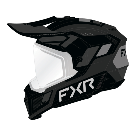 Шлем FXR Youth Clutch w/ Dual Shield Black Ops, L Шлем FXR Youth Clutch w/ Dual Shield Black Ops, L