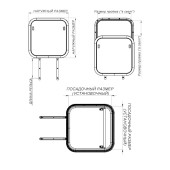 Люк палубный сдвижной Альбатрос 580х580 (черное исполнение)