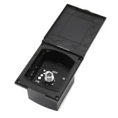 Внешний вывод в боксе с регулировкой подачи 1/2" SUNFINE, черный